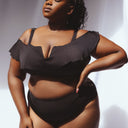 CELESTE - HAUT DE MAILLOT DE BAIN NOIR