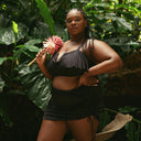 CELESTE - HAUT DE MAILLOT DE BAIN NOIR