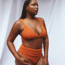 IBIZA - HAUT DE MAILLOT DE BAIN ORANGE