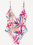 maillot une pièce non porté imprimé tropical 