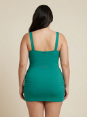 SHELL BEACH - Emerald mini skirt